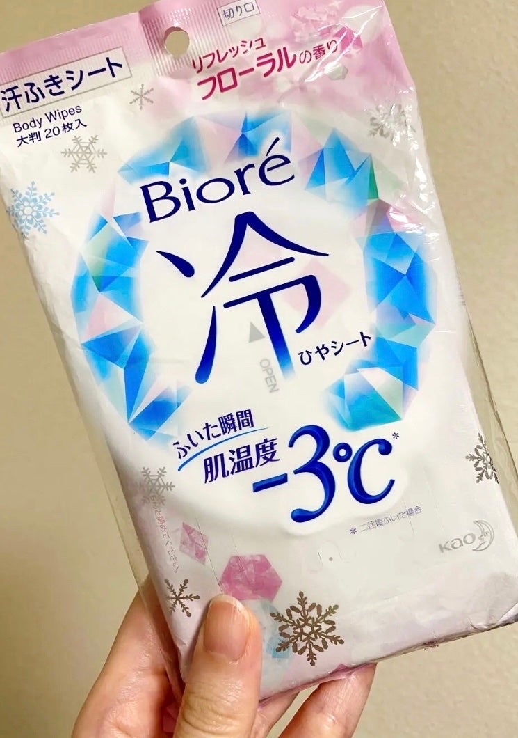 冷シート リフレッシュフローラルの香り/ビオレ/ボディシートを使ったクチコミ(1枚目)