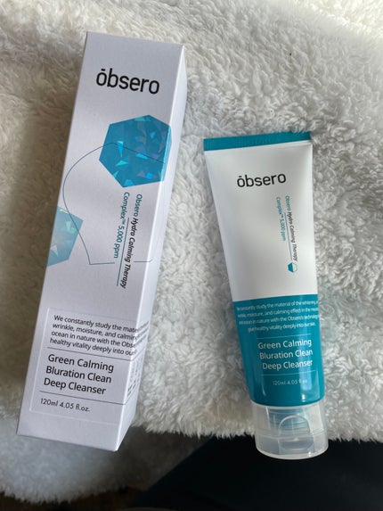 グリーンカーミングブルーレーションクリーンディープクレンザー/obsero/洗顔フォームを使ったクチコミ(1枚目)