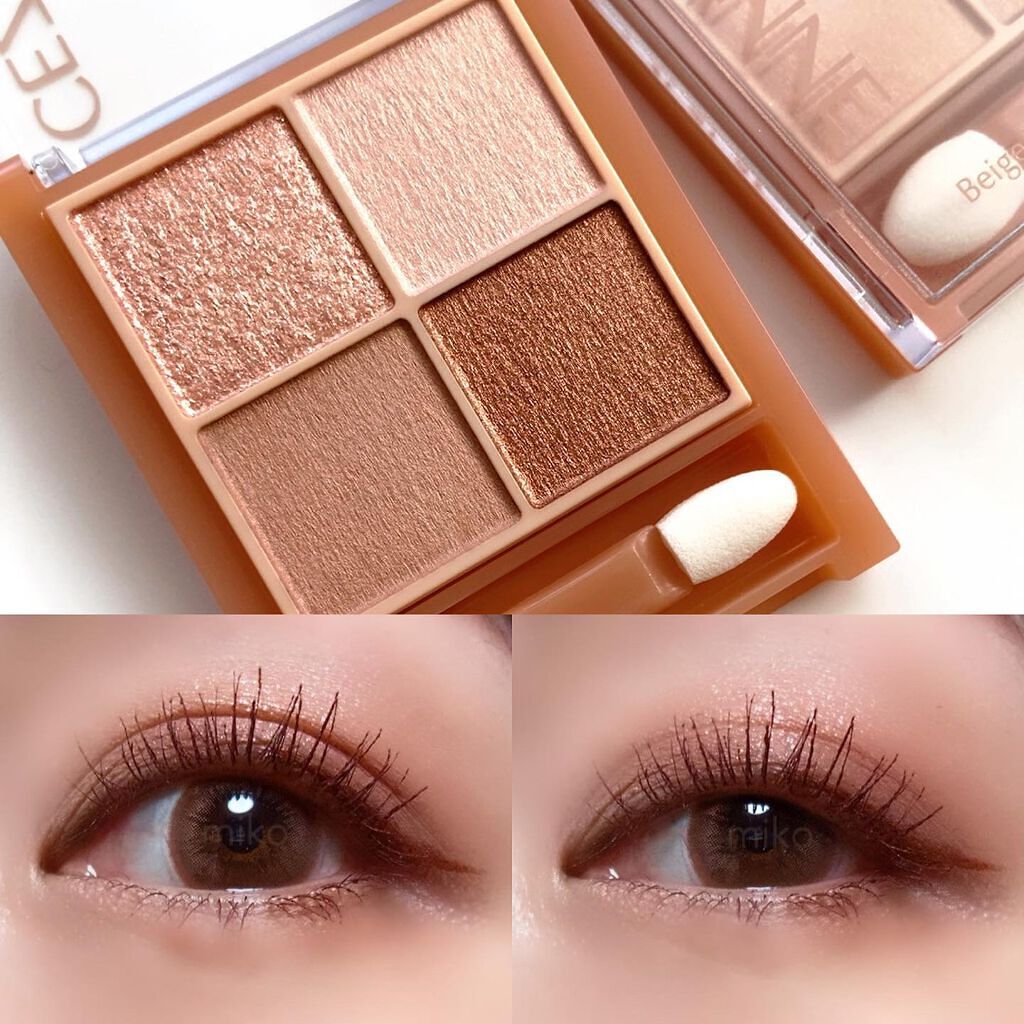 ベージュトーンアイシャドウ/CEZANNE/アイシャドウパレットを使ったクチコミ(2枚目)