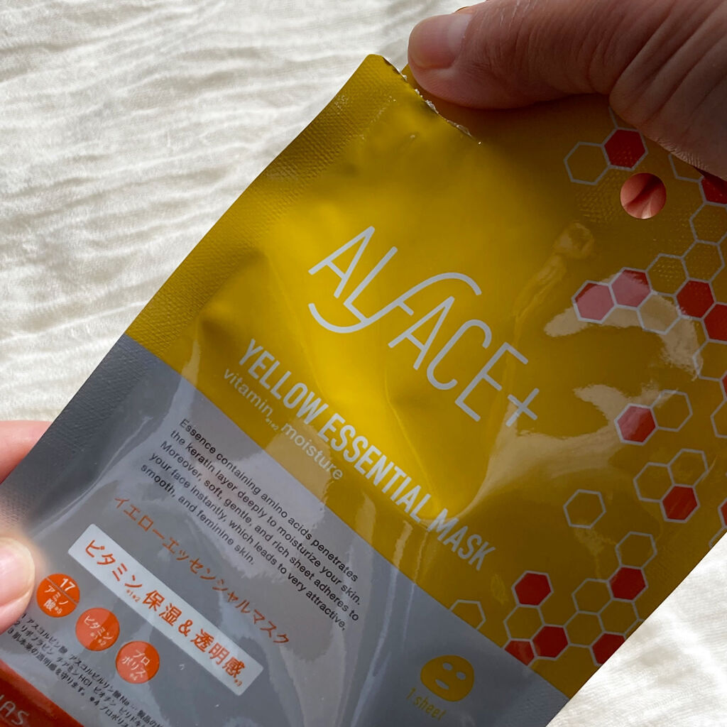 オルフェス イエローエッセンシャルマスク/ALFACE+/シートマスク・パックを使ったクチコミ（2枚目）