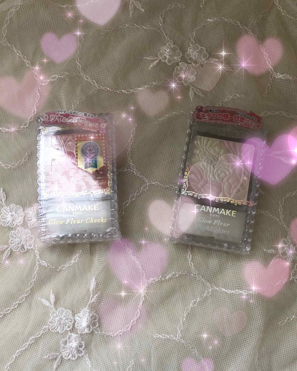 グロウフルールハイライター/キャンメイク/パウダーハイライトを使ったクチコミ（2枚目）