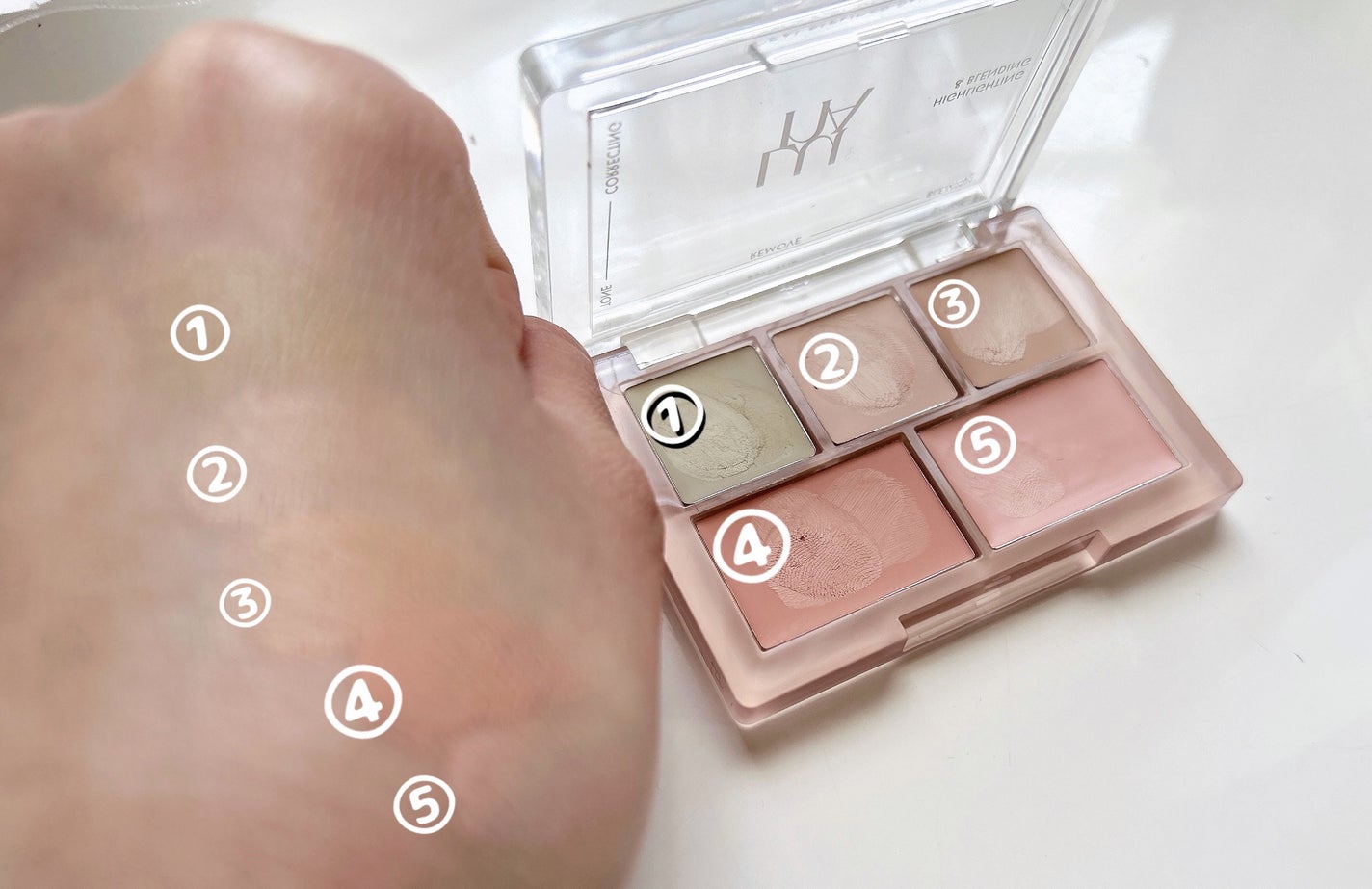 コンシールブレンダーパレット/LUNA/パレットコンシーラーを使ったクチコミ(2枚目)