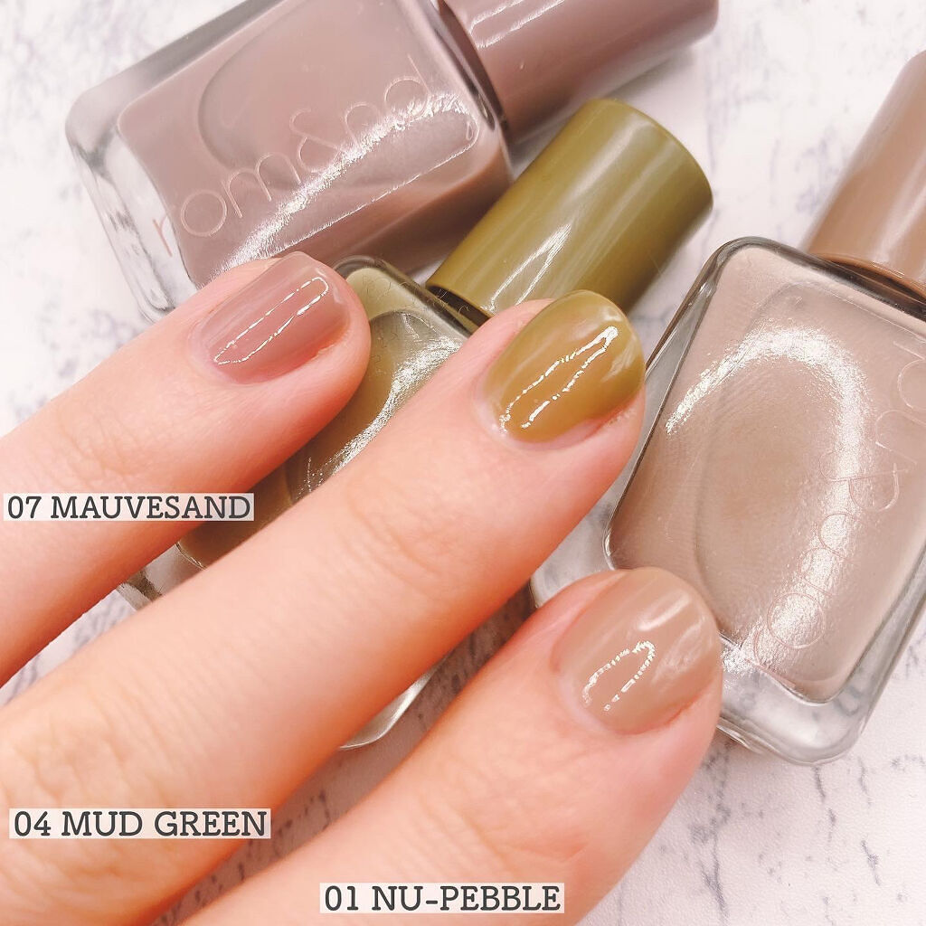 ムードペブルネイル/rom&nd/マニキュアを使ったクチコミ（2枚目）