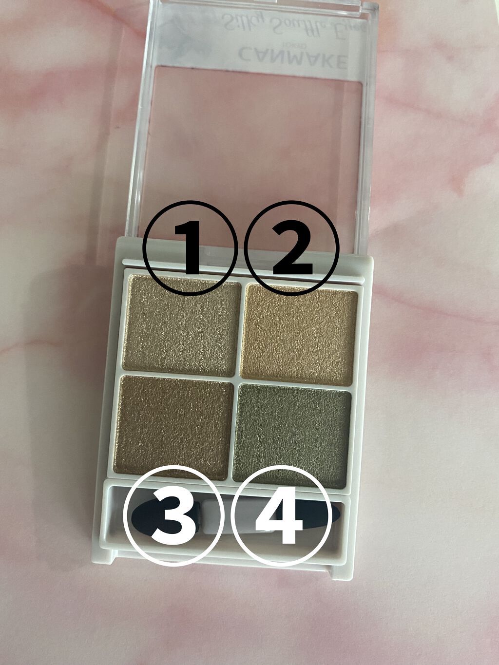 シルキースフレアイズ/キャンメイク/アイシャドウパレットを使ったクチコミ（2枚目）