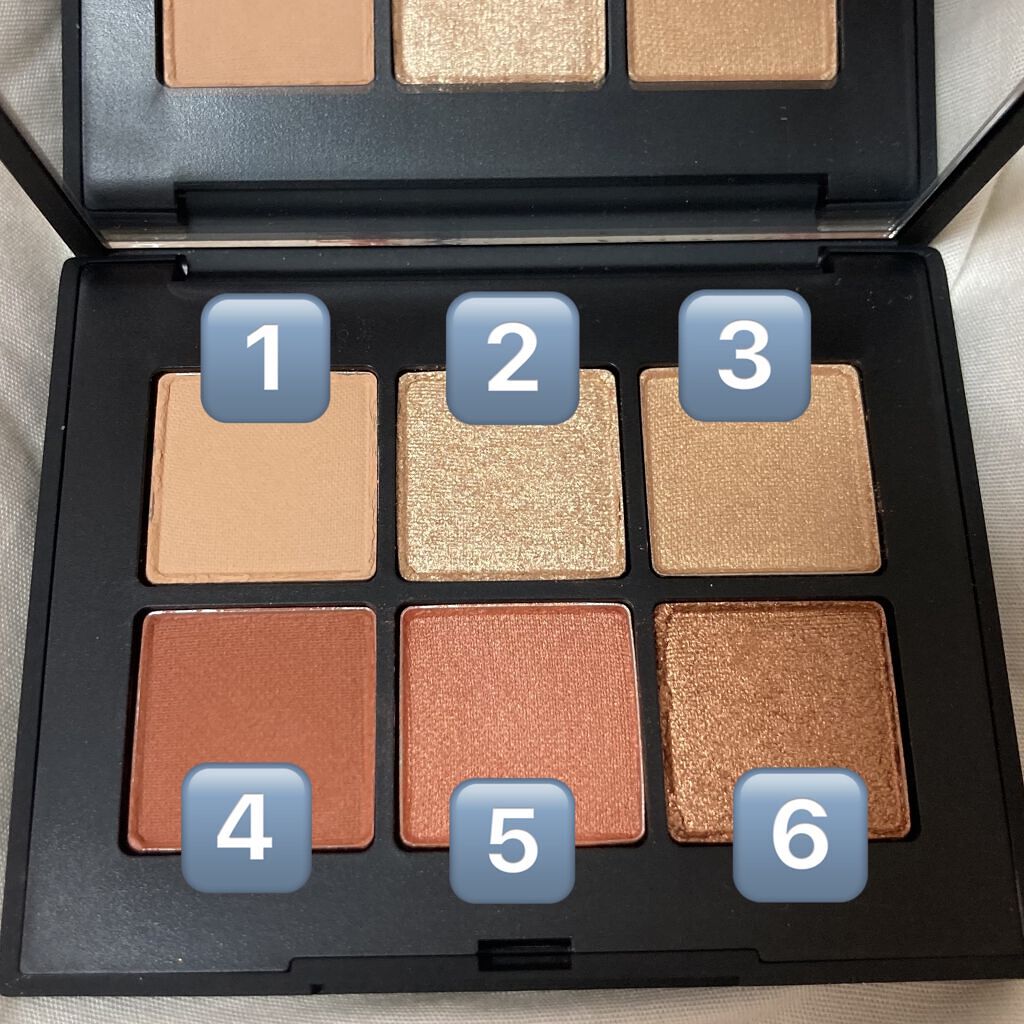 ヴォワヤジュールアイシャドウパレット/NARS/アイシャドウパレットを使ったクチコミ（3枚目）