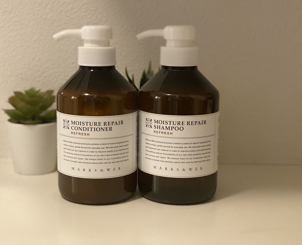 モイスチャーリペアシャンプー リラックス/コンディショナー リラックス/MARKS&WEB/市販シャンプーを使ったクチコミ（1枚目）