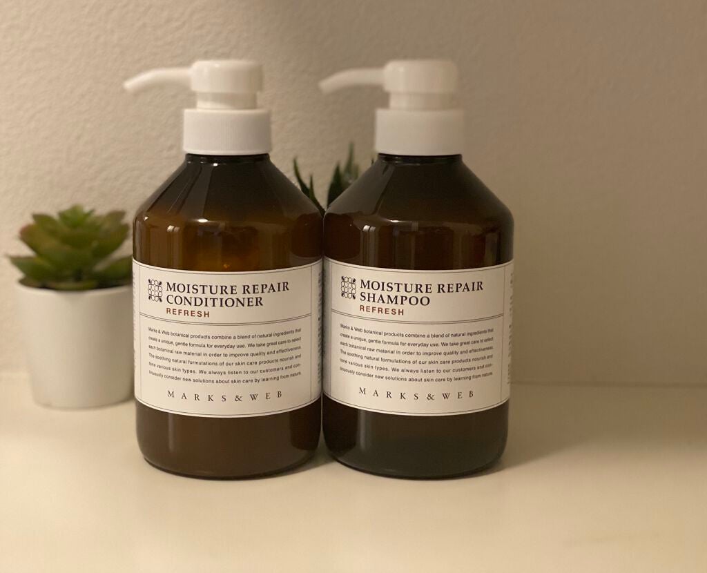 モイスチャーリペアシャンプー リラックス/コンディショナー リラックス/MARKS&WEB/市販シャンプーを使ったクチコミ(1枚目)