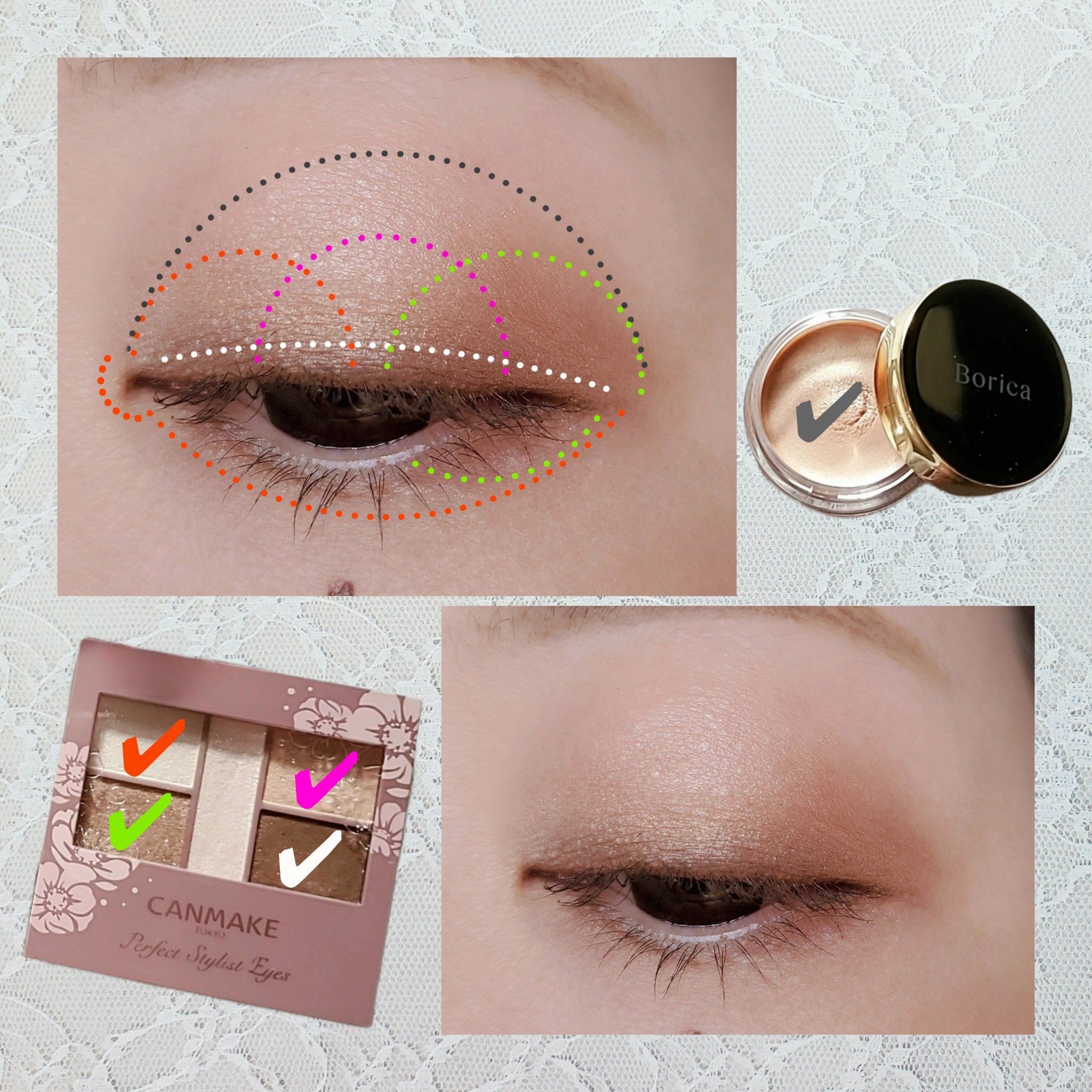 パーフェクトスタイリストアイズ/キャンメイク/アイシャドウパレットを使ったクチコミ（3枚目）