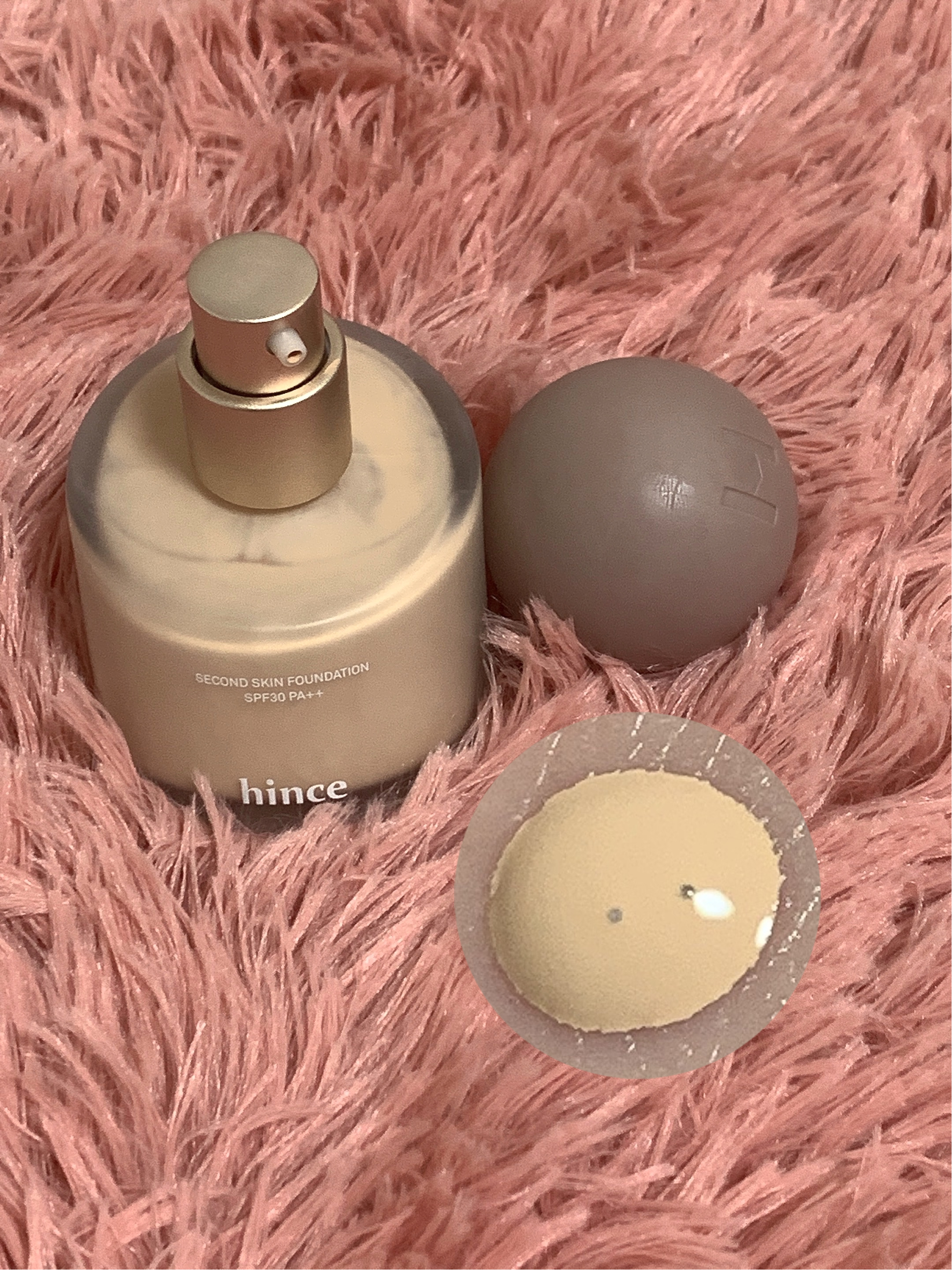 セカンドスキンファンデーション 22 ベージュ/hince/リキッドファンデーションを使ったクチコミ（2枚目）