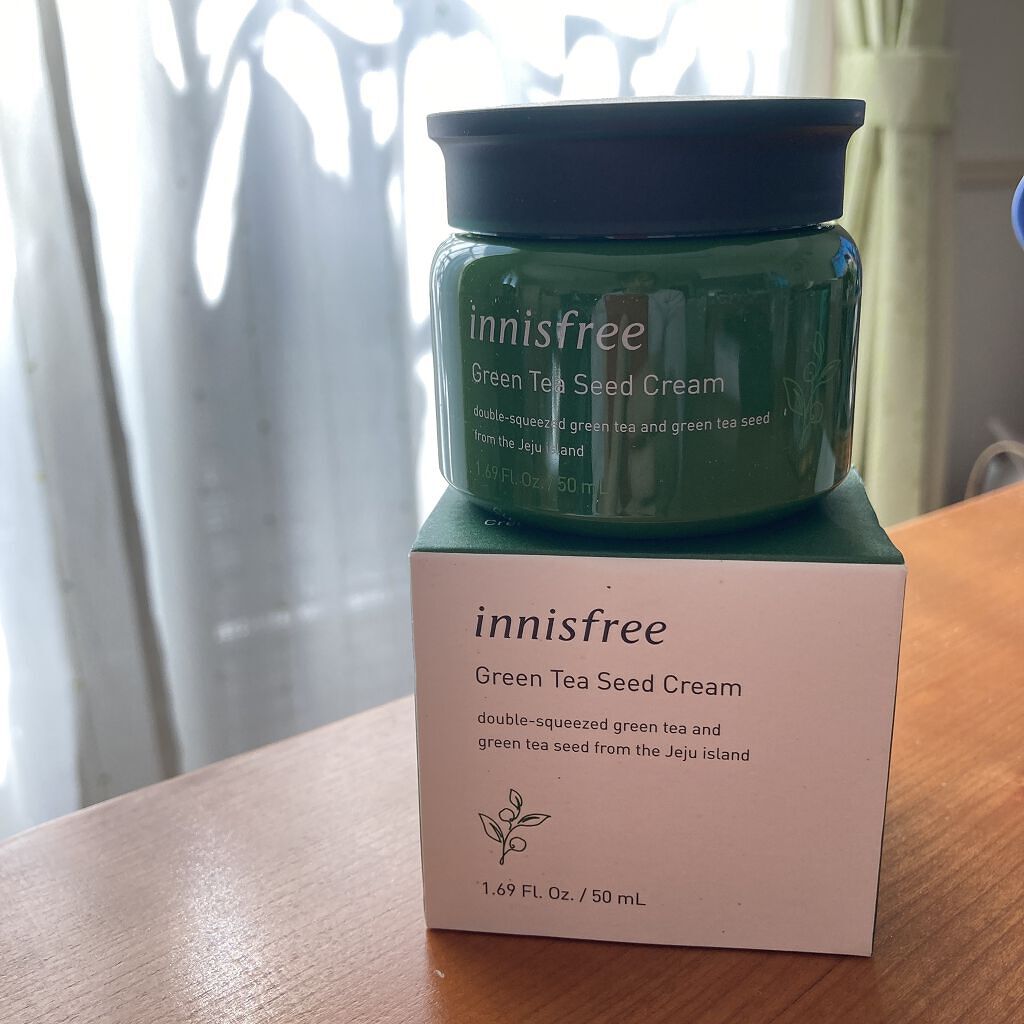 グリーンティーシード クリーム 50ml/innisfree/フェイスクリームを使ったクチコミ（1枚目）