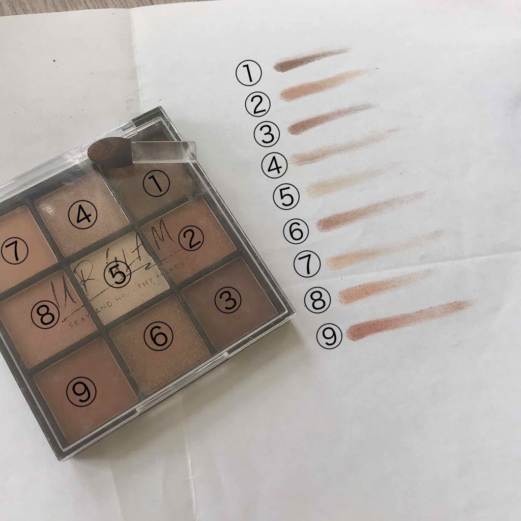 UR GLAM BLOOMING EYE COLOR PALETTE/U R GLAM/アイシャドウパレットを使ったクチコミ(2枚目)