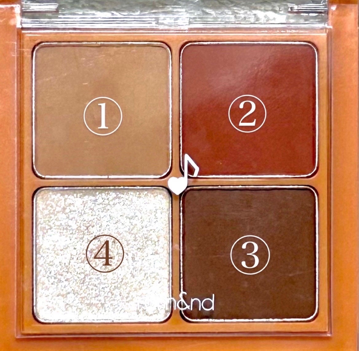 ベターザンアイズ ミュージックシリーズ/rom&nd/アイシャドウパレットを使ったクチコミ(2枚目)