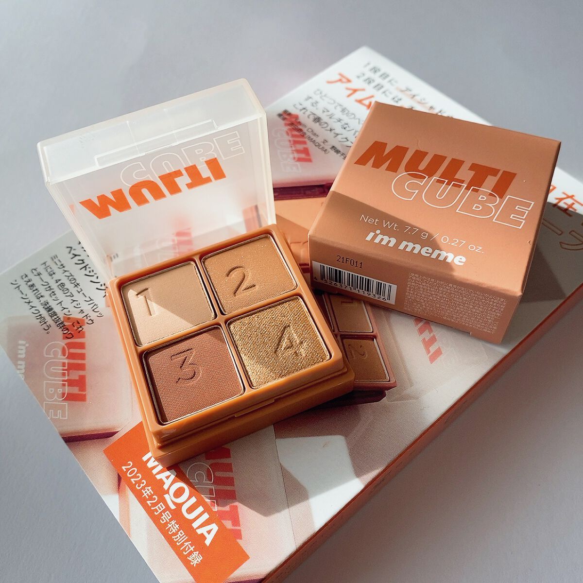 マルチキューブ 003 ベイクド ジンジャー/i’m meme/マルチパレットを使ったクチコミ（3枚目）