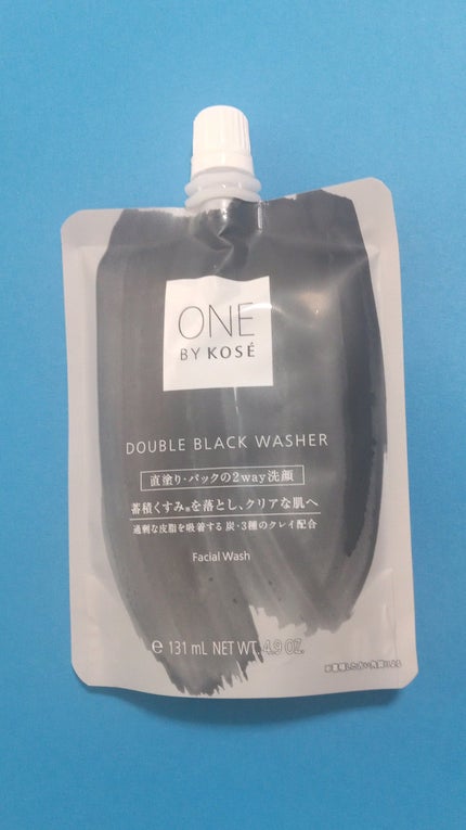 ダブル ブラック ウォッシャー 140g/ONE BY KOSE/その他洗顔料を使ったクチコミ(3枚目)
