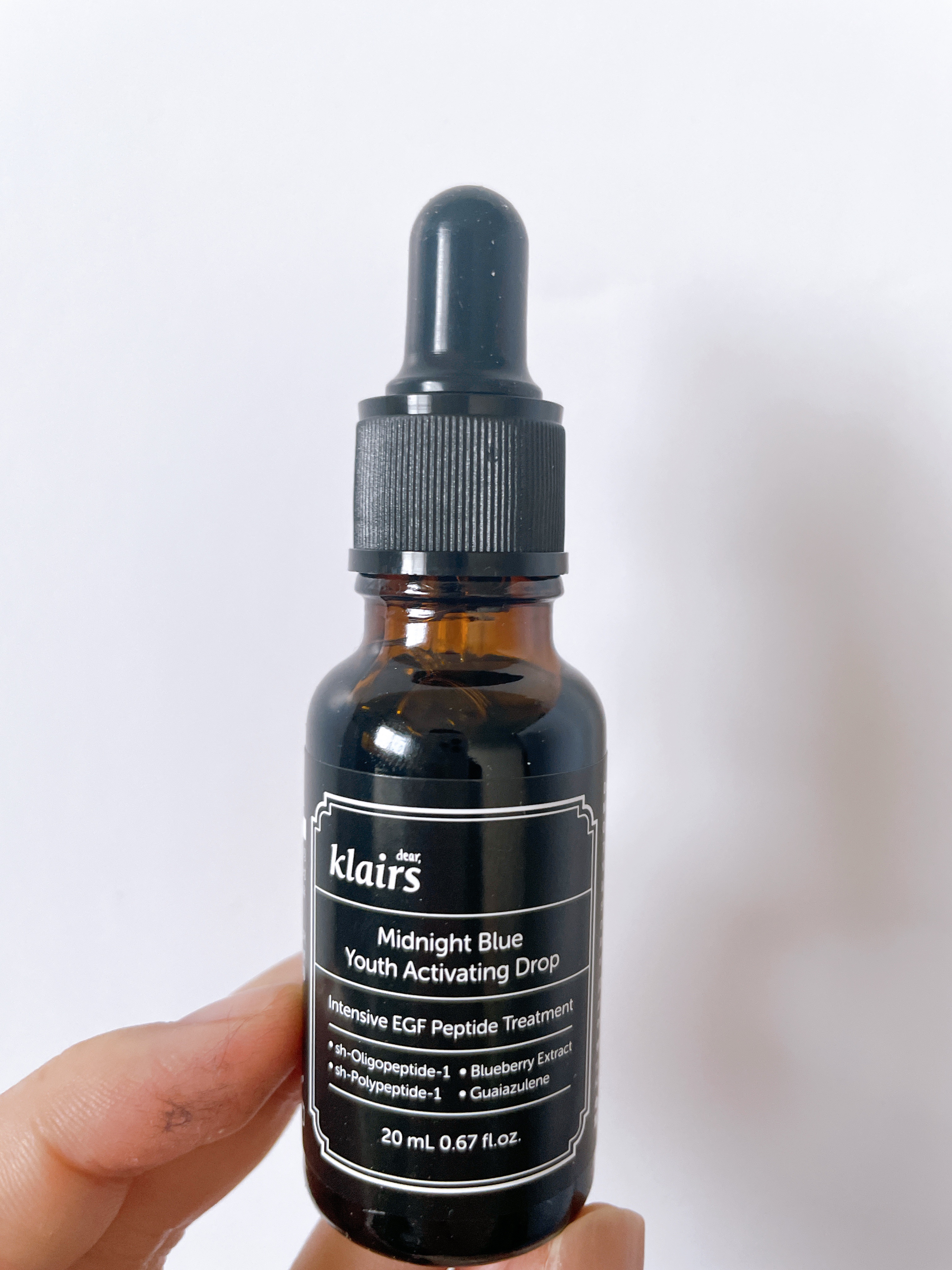 ミッドナイトブルーユースアクティベーティングドロップ(20ml)/Klairs/美容液を使ったクチコミ（2枚目）