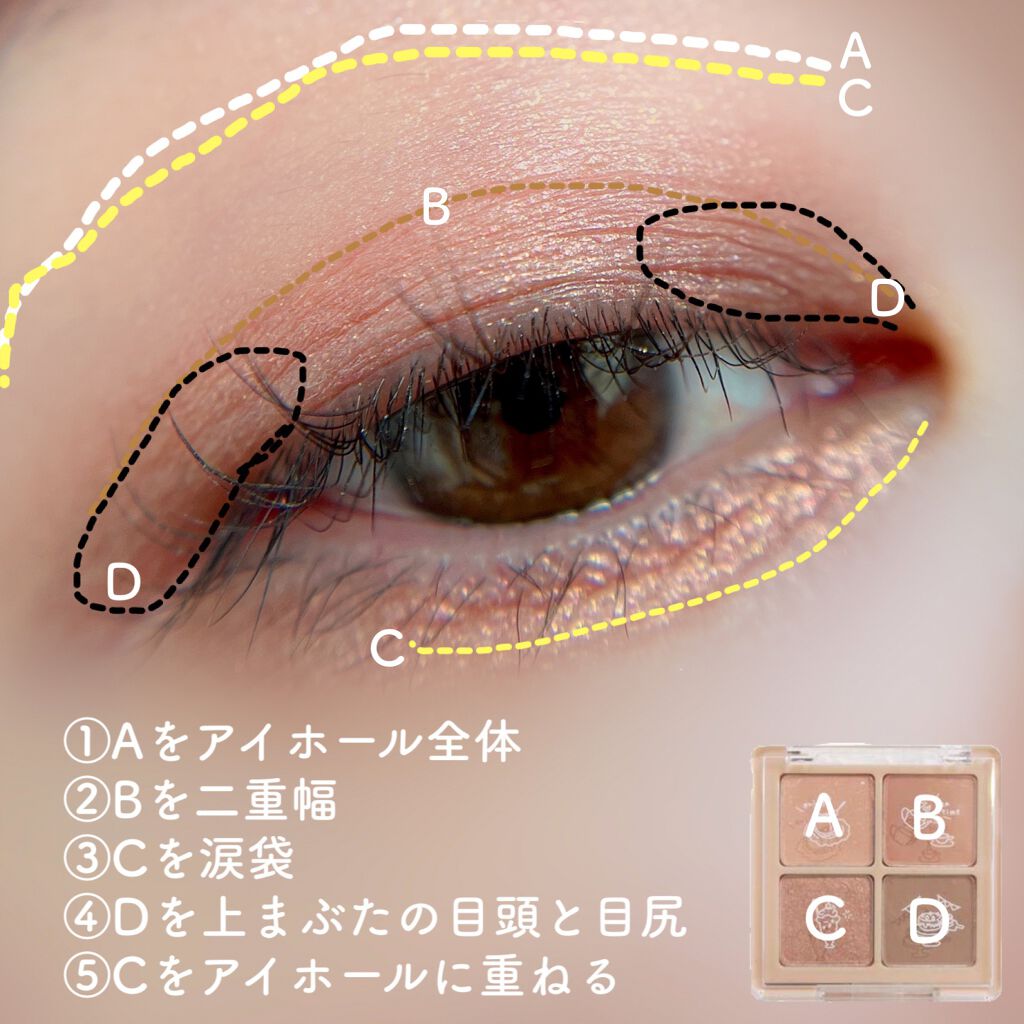 Peach Blush Toast cafe eye palette/NOTONE/アイシャドウパレットを使ったクチコミ（2枚目）