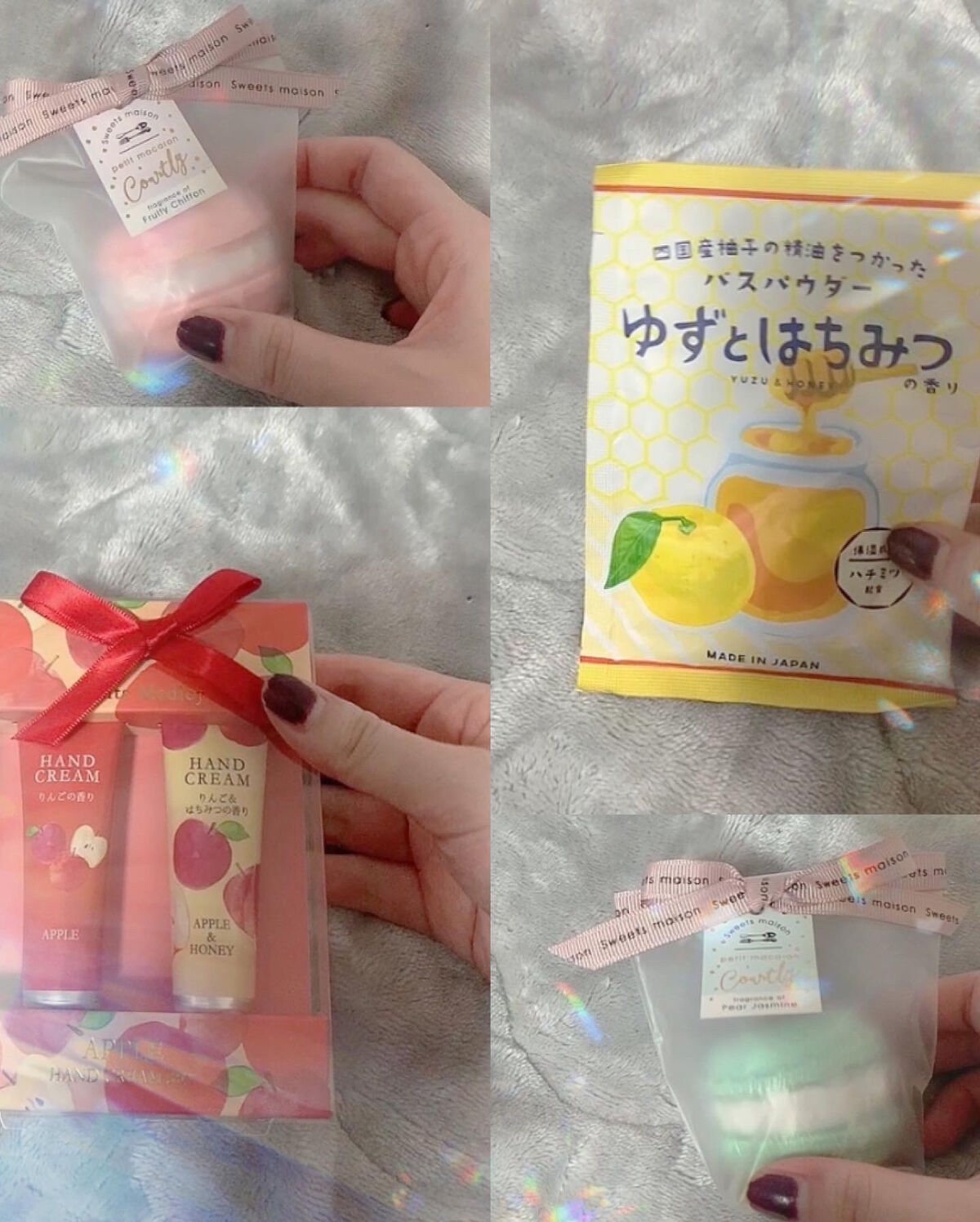 グローバル プロダクト プランニング ゆずRCバスパウダー ゆずとはちみつの香りのクチコミ「クリスマス投稿🎄✨

アップルハンドクリーム🍎
✴︎ しっとり保湿
✴︎ポーチにピッタリサイズ.....」（2枚目）