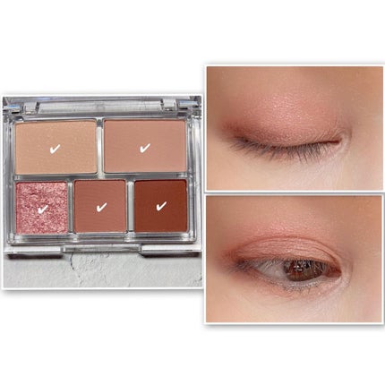 アイドレスシャドーパレット/TIRTIR(ティルティル)/アイシャドウパレットを使ったクチコミ(6枚目)