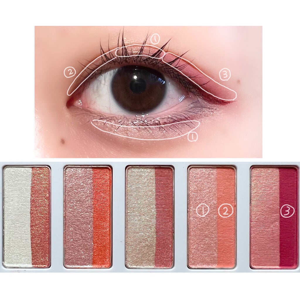 スターライトファントム 10色アイシャドウパレット/HEXZE(ヘックスゼ)/アイシャドウパレットを使ったクチコミ(2枚目)