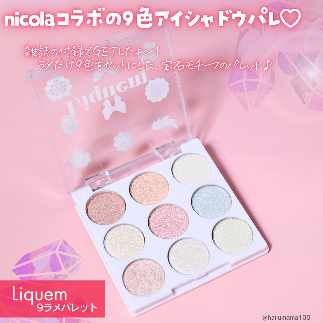 9ラメパレット/Liquem/アイシャドウパレットを使ったクチコミ（2枚目）