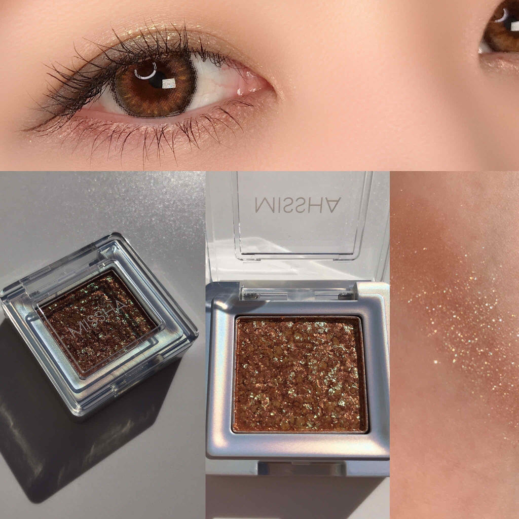 グリッタープリズム シャドウ/MISSHA/グリッターを使ったクチコミ（1枚目）