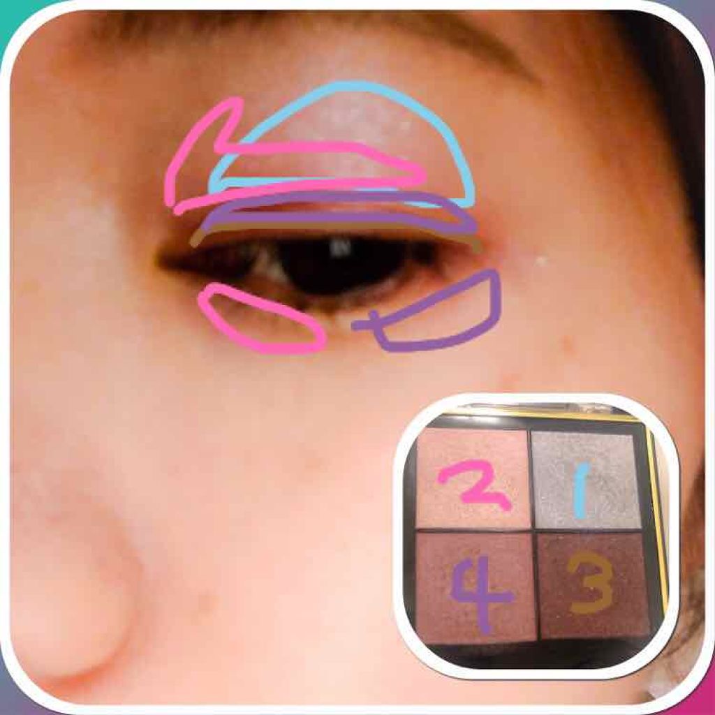 リアルクローズシャドウ/excel/アイシャドウパレットを使ったクチコミ（3枚目）