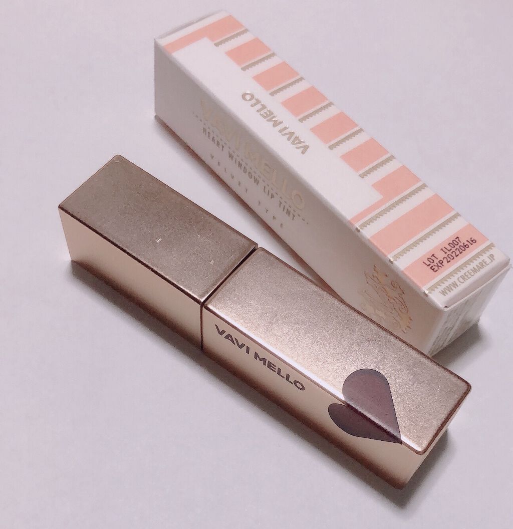 ハートウィンドウリップティントベルベットタイプ/VAVI MELLO/口紅を使ったクチコミ（2枚目）