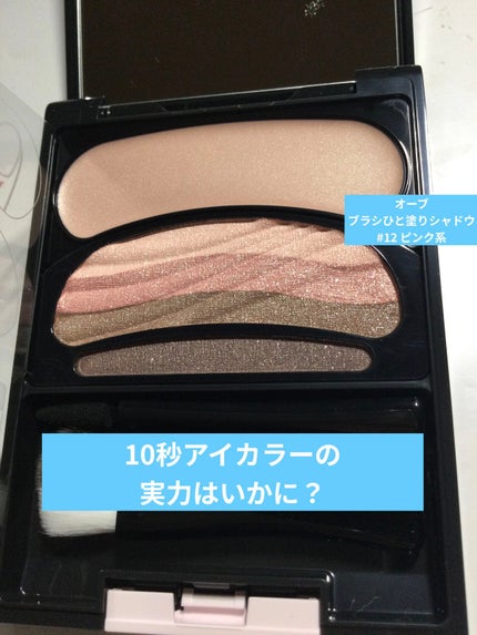 ブラシひと塗りシャドウN/オーブ/アイシャドウパレットを使ったクチコミ(1枚目)