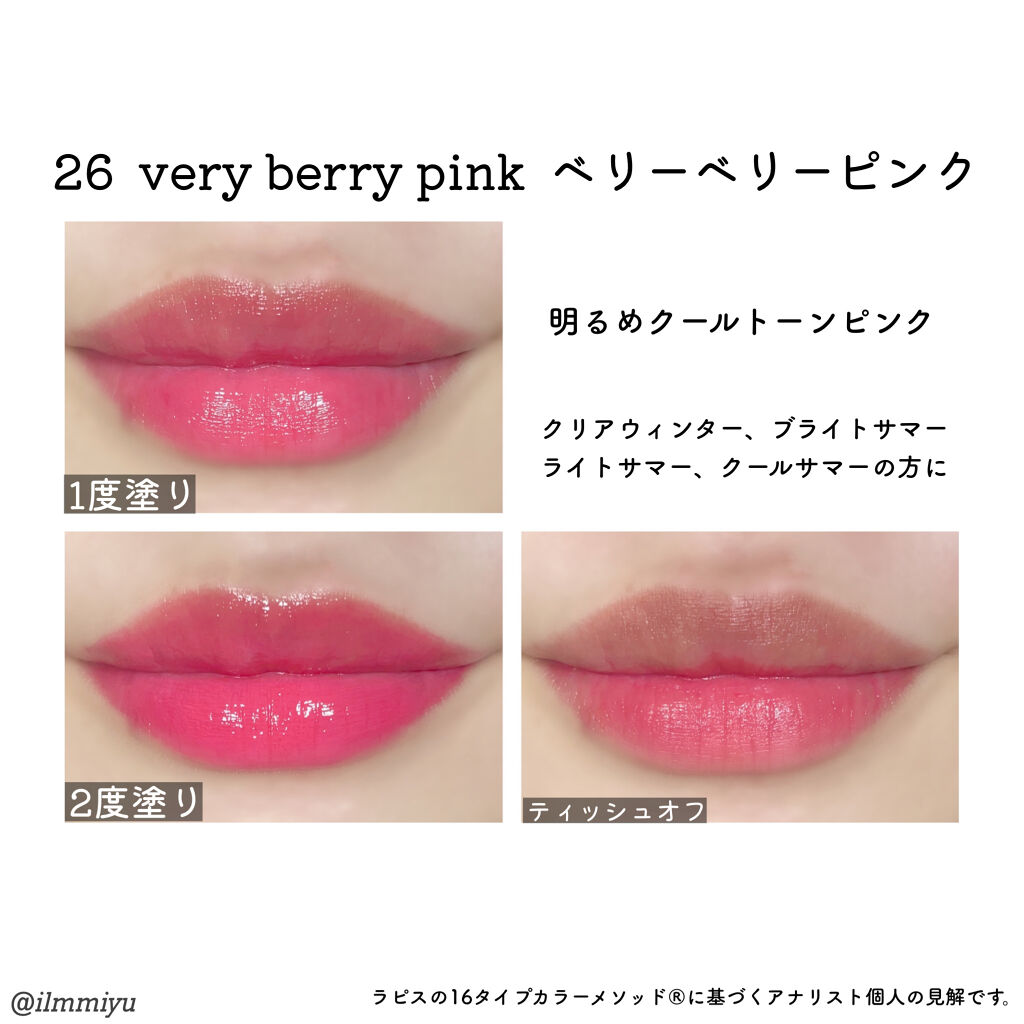 ジューシーラスティングティント/rom&nd/リップティントを使ったクチコミ（2枚目）