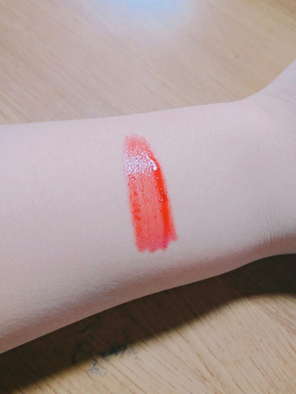 ディアダーリン ウォータージェルティント （アイスティント）/ETUDE/口紅を使ったクチコミ（3枚目）