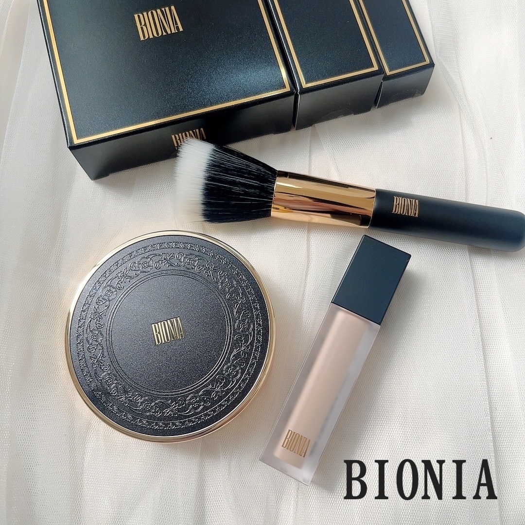 BIONIA エアファンデーションブラシ/コラリッチ/メイクアップキットを使ったクチコミ（1枚目）