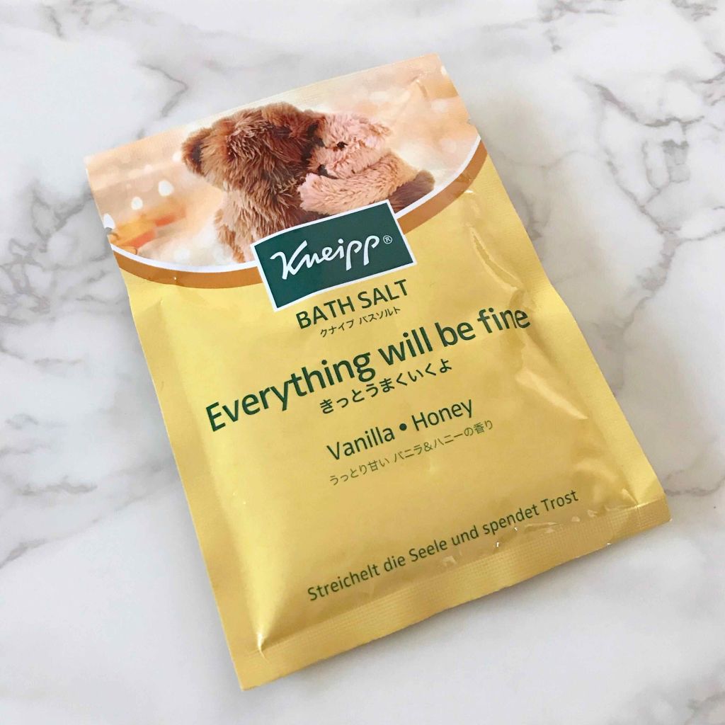クナイプ バスソルト バニラ&ハニーの香り/クナイプ/無機塩系入浴剤を使ったクチコミ(1枚目)