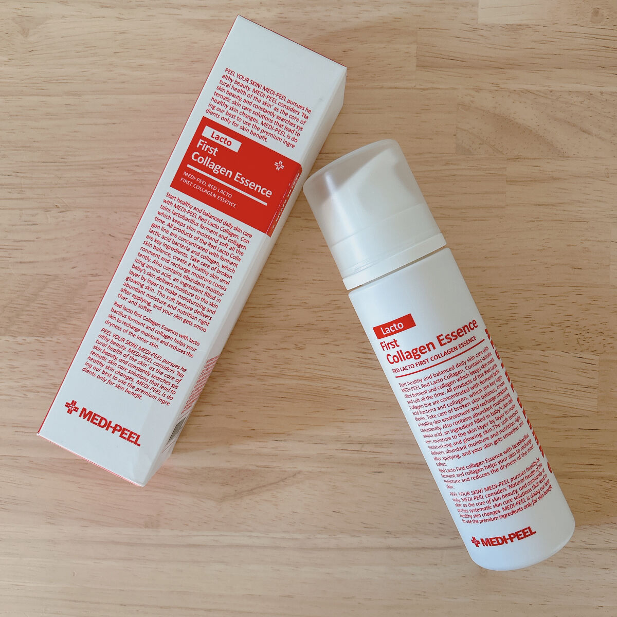 MEDIPEEL レッドラクトファーストコラーゲンエッセンスのクチコミ「MEDI-PEEL　レッドラクト コラーゲンエッセンス

♡赤ちゃん肌エッセンス
♡フランス産.....」（1枚目）