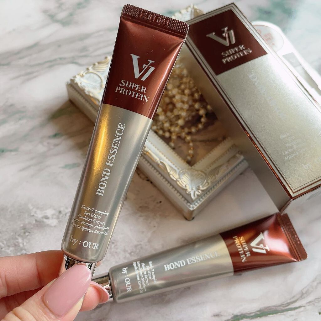 V7 スーパープロテイン ボンドヘアエッセンス/by : OUR/アウトバストリートメントを使ったクチコミ(2枚目)