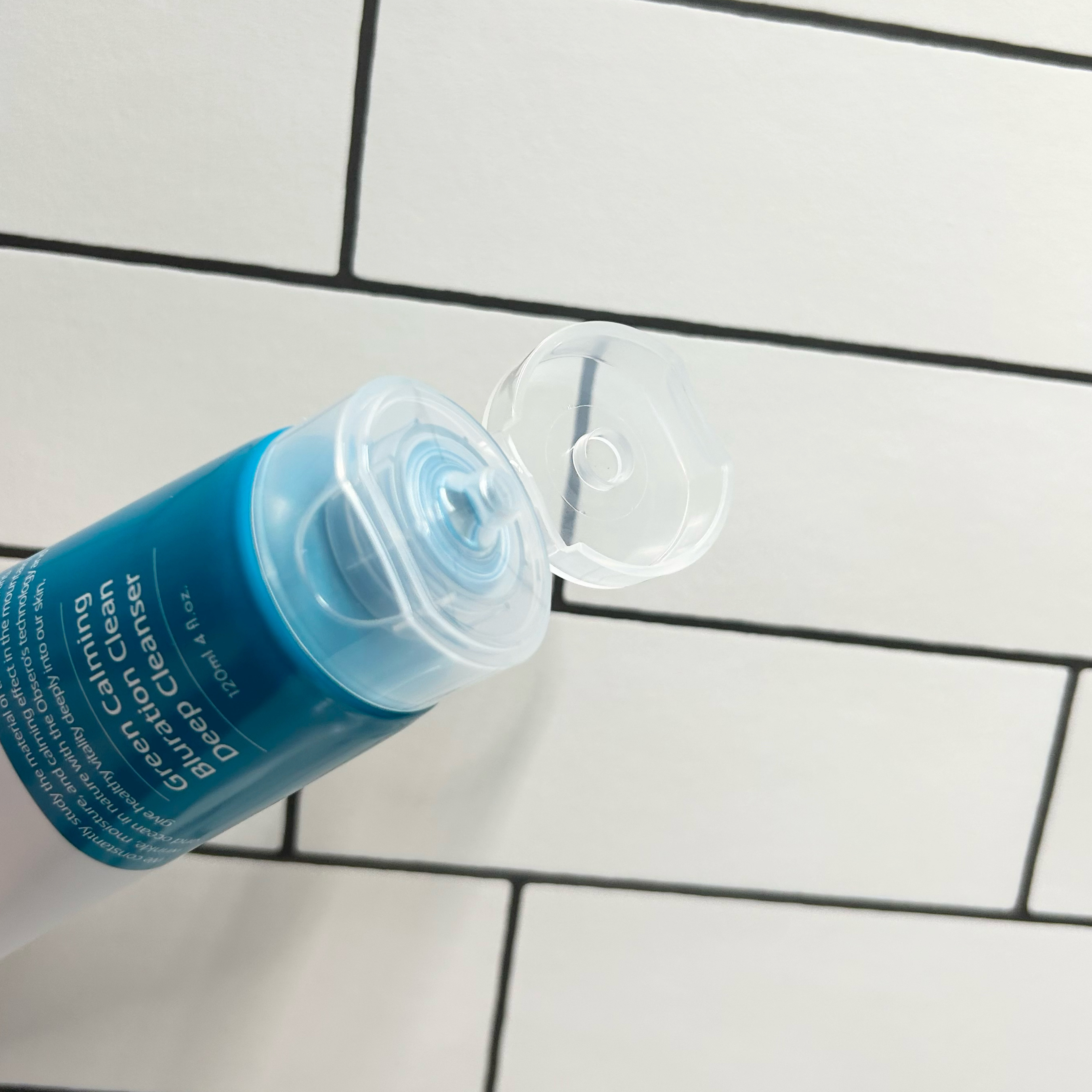 グリーンカーミングブルーレーションクリーンディープクレンザー/obsero/洗顔フォームを使ったクチコミ（2枚目）