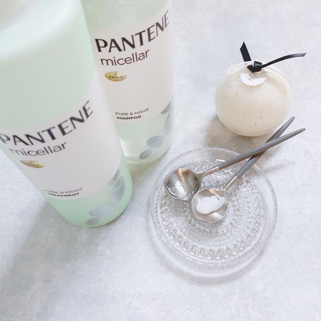 PRO-V ミセラー ピュア&モイスト ノンシリコンシャンプー/トリートメント/パンテーン/市販シャンプーを使ったクチコミ(9枚目)