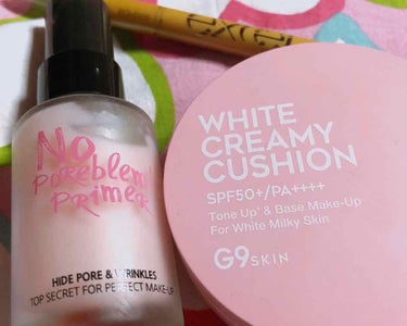 WHITE CREAMY CUSHION(ウユファンデ)/G9SKIN/化粧下地を使ったクチコミ（1枚目）