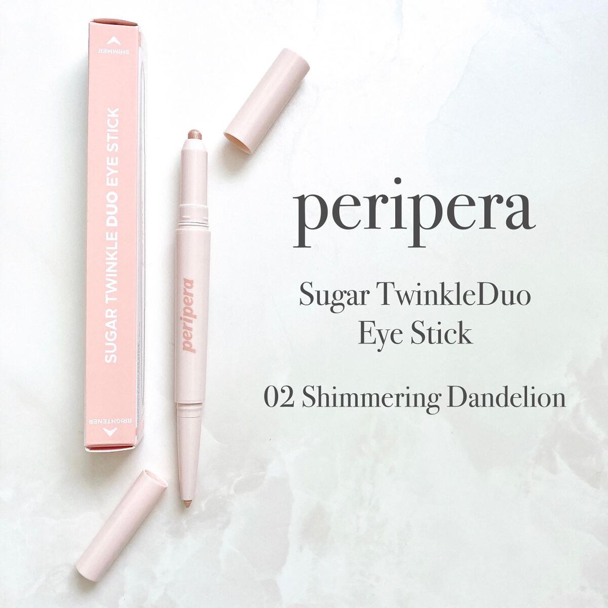 シュガー トゥインクル デュオ アイ スティック/PERIPERA/スティックアイシャドウを使ったクチコミ(2枚目)