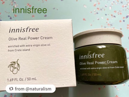 オリーブリアル パワークリーム/innisfree/フェイスクリームを使ったクチコミ(1枚目)
