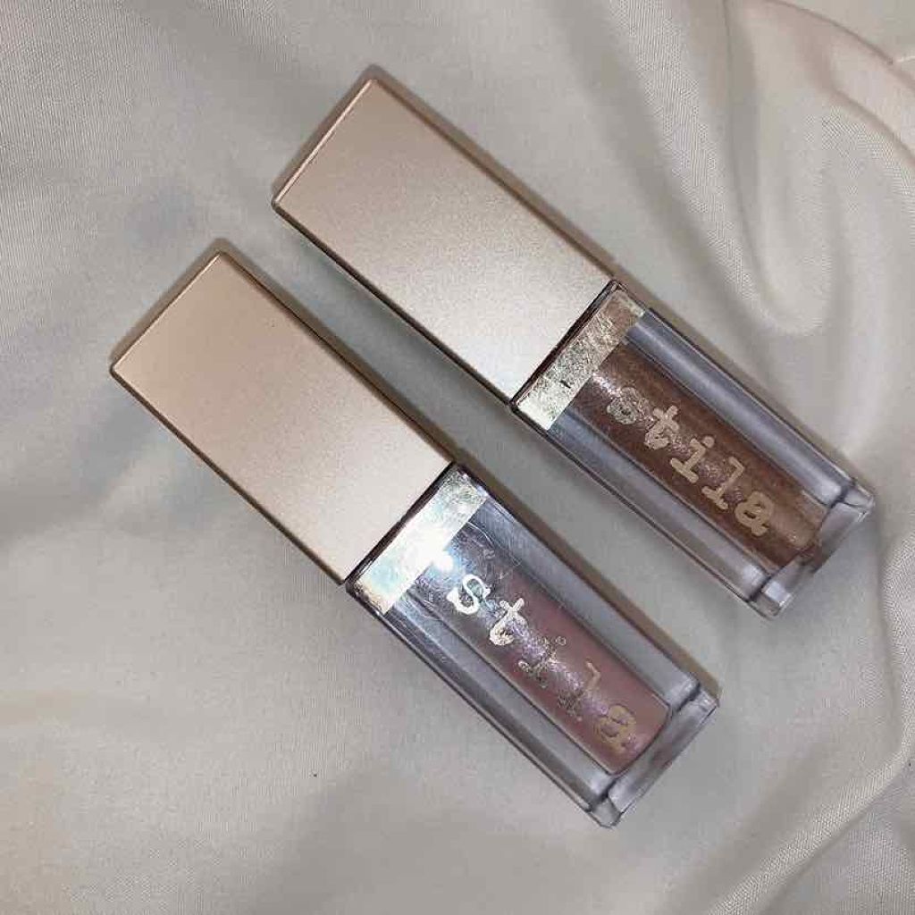 グリッター&グロウ リキッドアイシャドウ/stila/グリッターを使ったクチコミ（1枚目）