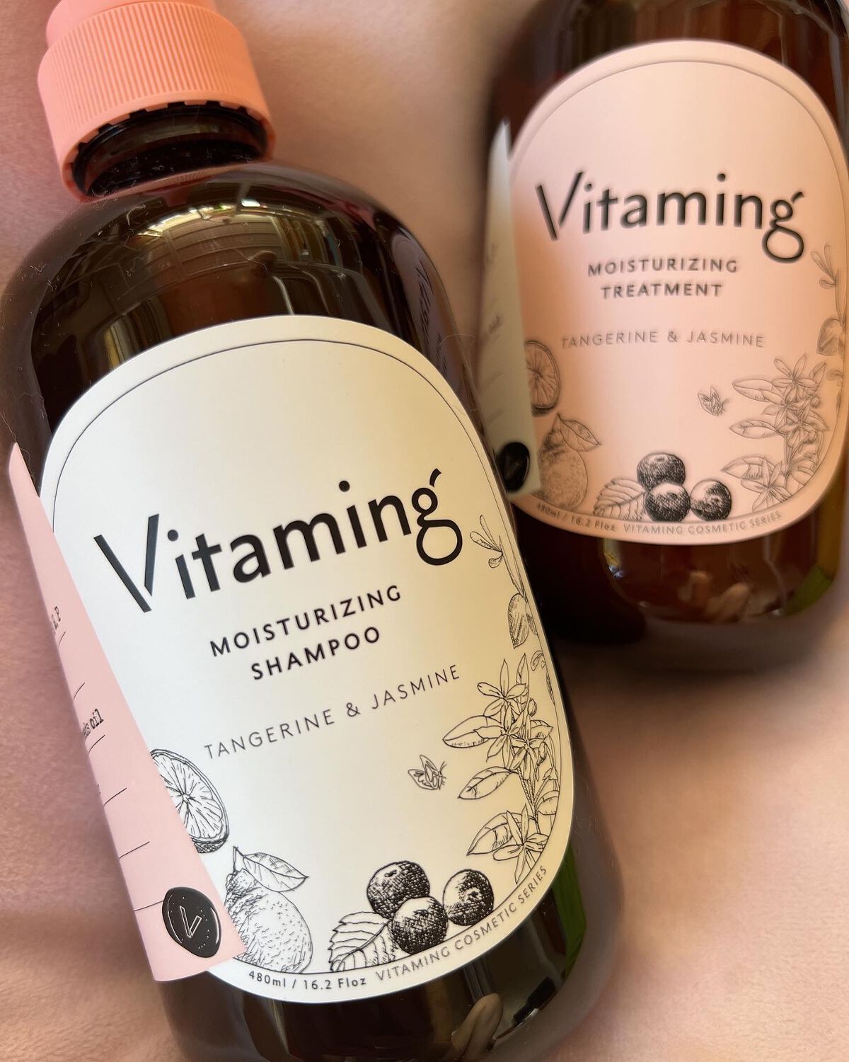 モイストシャンプー/トリートメント(タンジェリン＆ジャスミンの香り)/Vitaming/市販シャンプーを使ったクチコミ（1枚目）