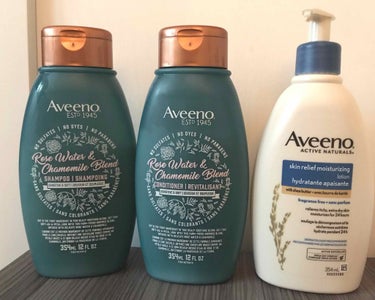 私の好きなAveeno (アビーノ)🥰✨
敏感肌や乾燥肌、アトピー肌の人にも使えて、カナダのドラックストアで10ドル前後で買えるから普段使いに凄く良い🌸

このシャンプーとコンディショナーに変えてからカ