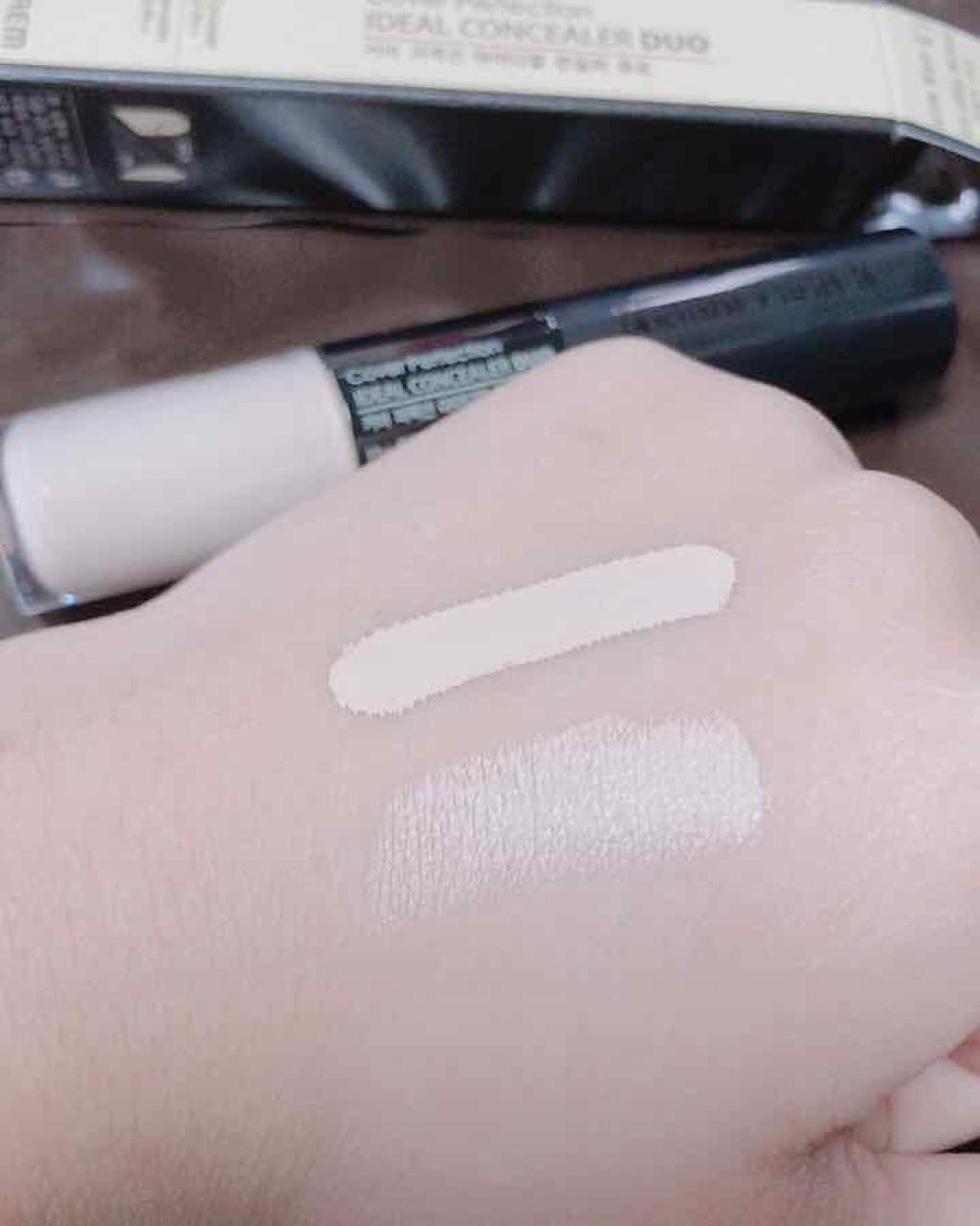 カバーパーフェクション アイディールコンシーラー デュオ/the SAEM/スティックコンシーラーを使ったクチコミ(2枚目)