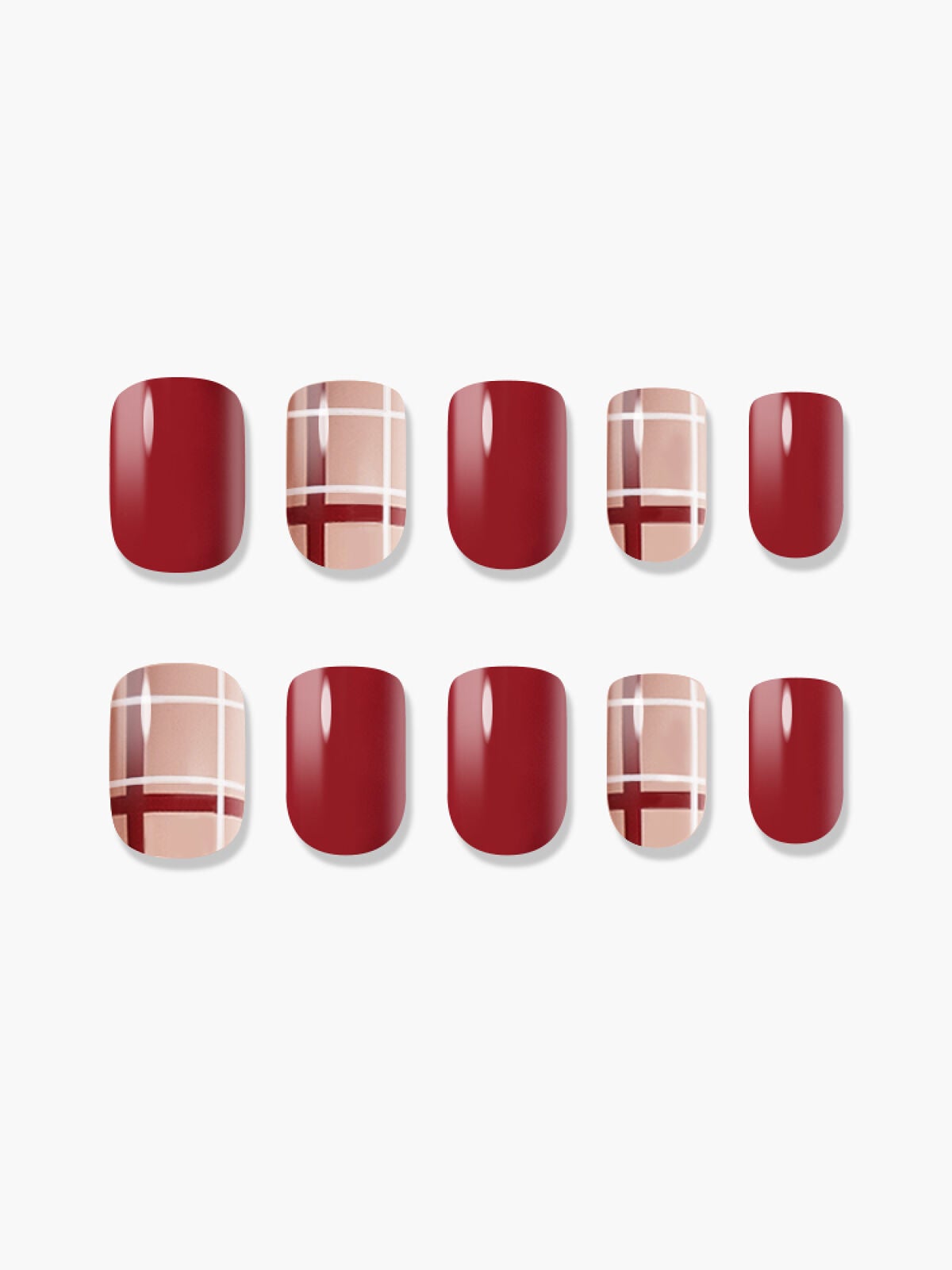 TPUネイルチップ(shape:Regular Square) 01 アバウトレッド(About Red)