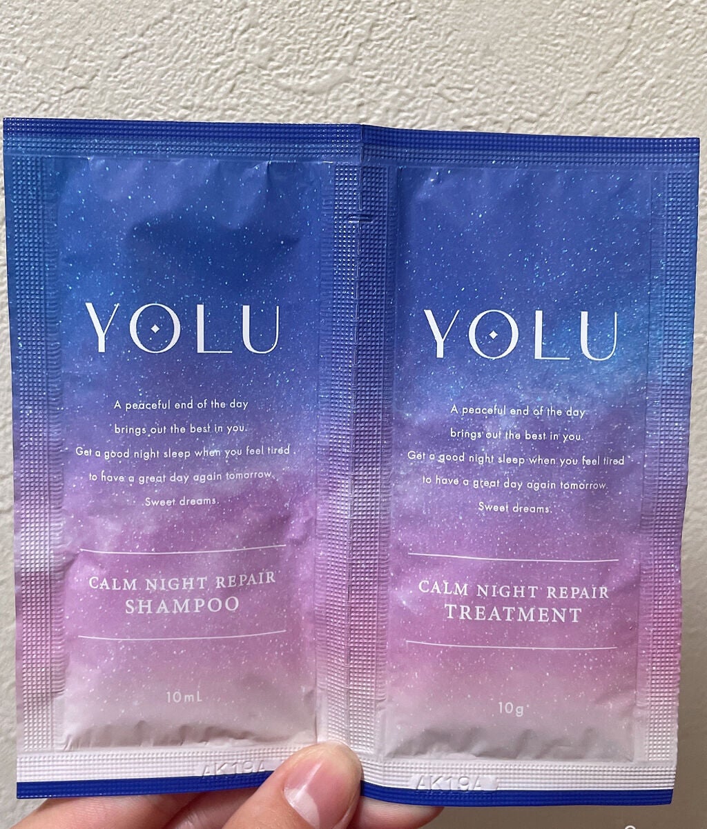カームナイトリペアシャンプー/トリートメント/YOLU/市販シャンプーを使ったクチコミ(3枚目)