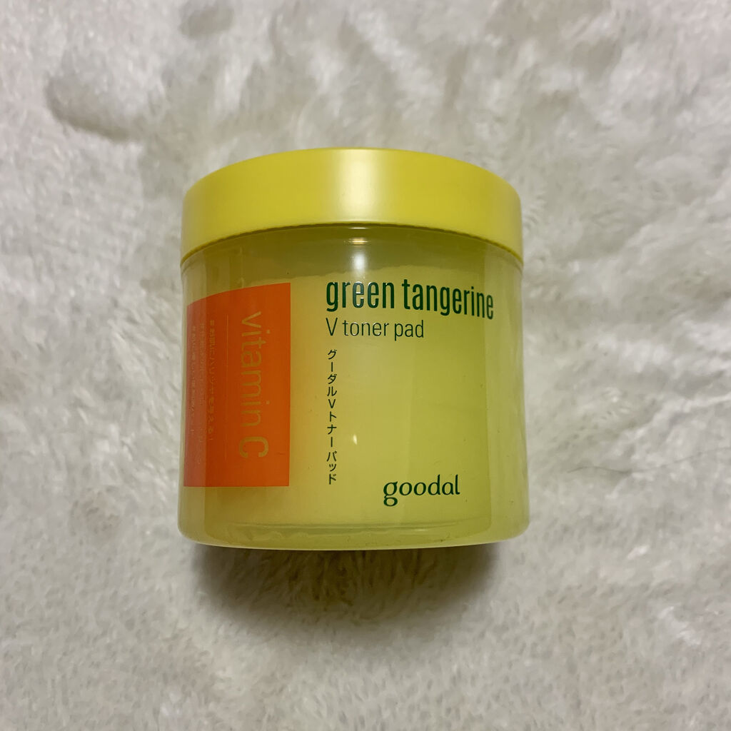 グリーンタンジェリン ビタCダークスポットケアパッド/goodal/トナーパッドを使ったクチコミ（1枚目）