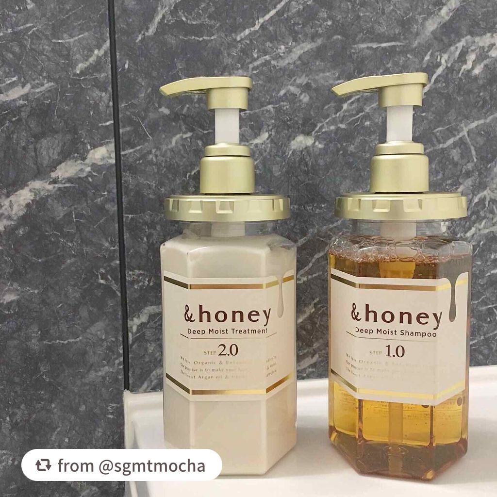 ディープモイスト シャンプー1.0/ヘアトリートメント2.0/&honey/市販シャンプーを使ったクチコミ(4枚目)