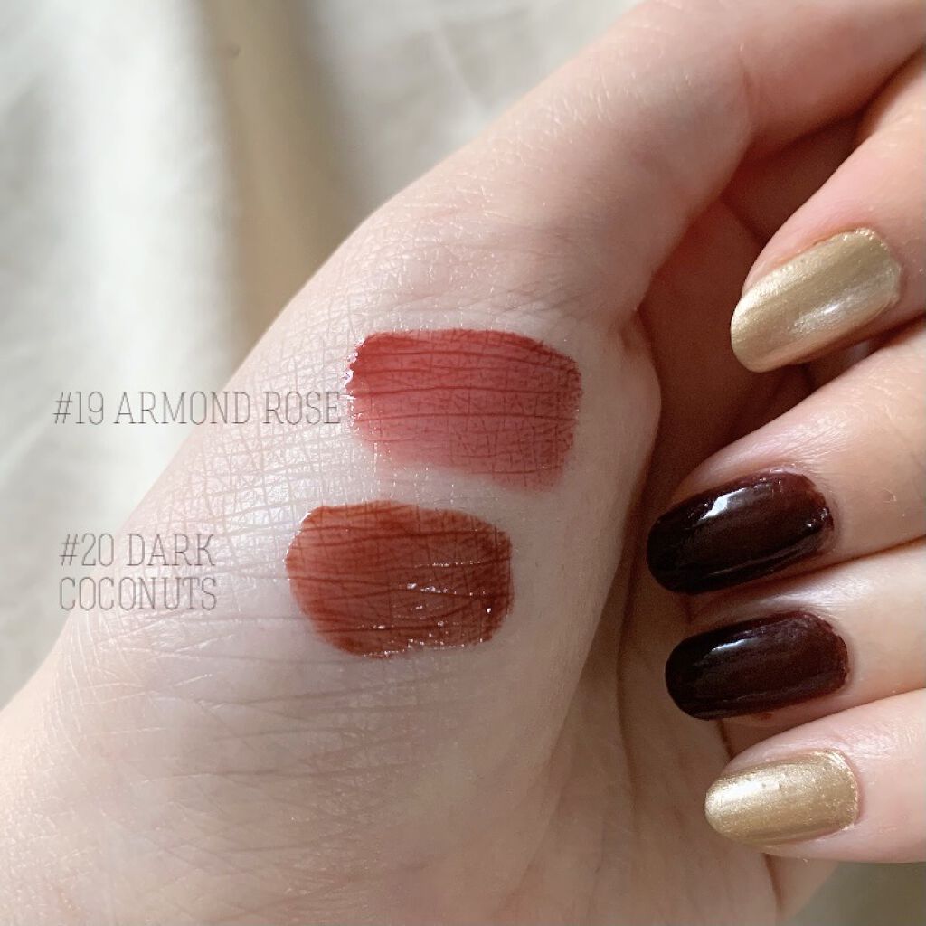 ジューシーラスティングティント/rom&nd/リップティントを使ったクチコミ（2枚目）