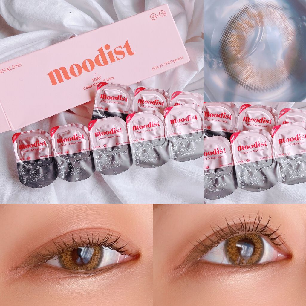 MOODIST 1day/NANA LENS/ワンデー（１DAY）カラコンを使ったクチコミ（2枚目）