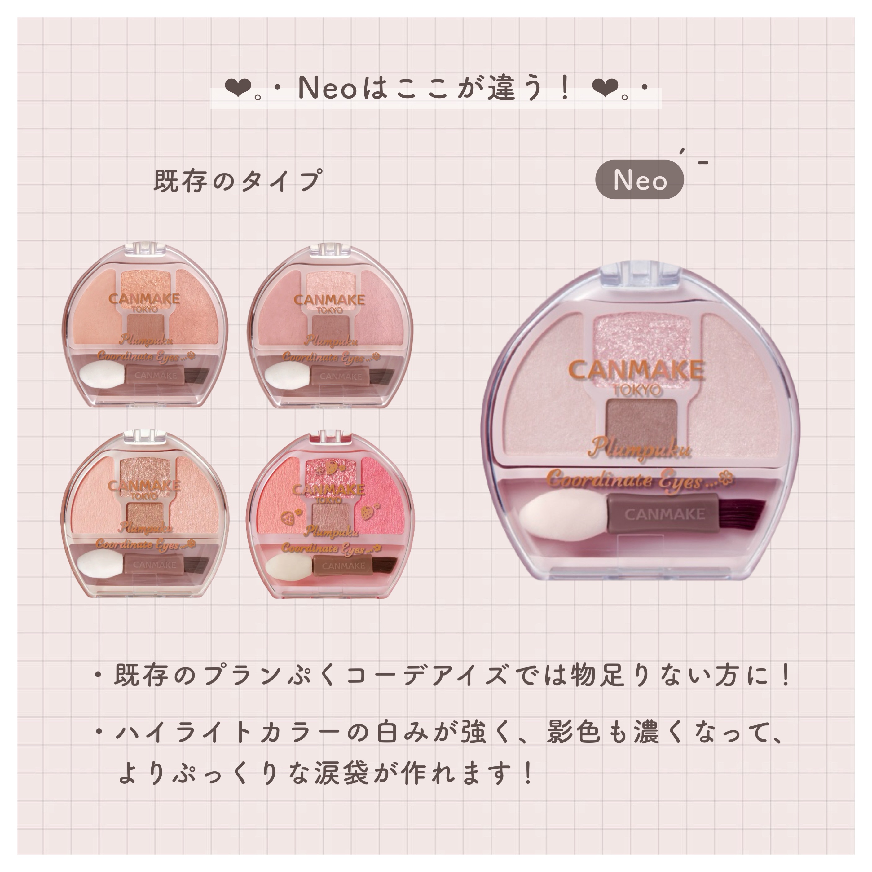 プランぷくコーデアイズ/キャンメイク/パウダーアイシャドウを使ったクチコミ（3枚目）
